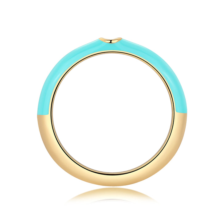 Blue Fairy Morganite Ring Set – Gold-Plated S925 Silver Luxury Jewelry
