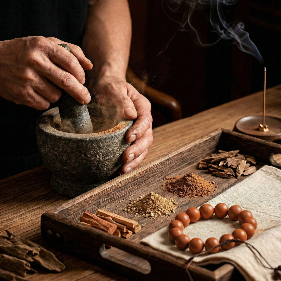 Chinese Herbal Bead Bracelet – Lightweight Wellness Jewelry