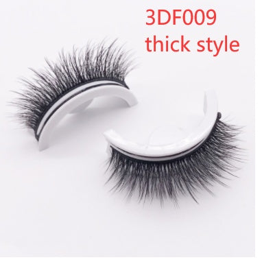 👁️✨ Reusable 3D Mink Lashes – Self-Adhesive Natural False Eyelashes (Glue-Free Silk Style)