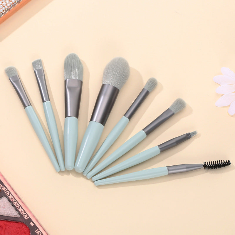 ✨ 8-Piece Makeup Brush Set — Face & Eye Essentials 💄