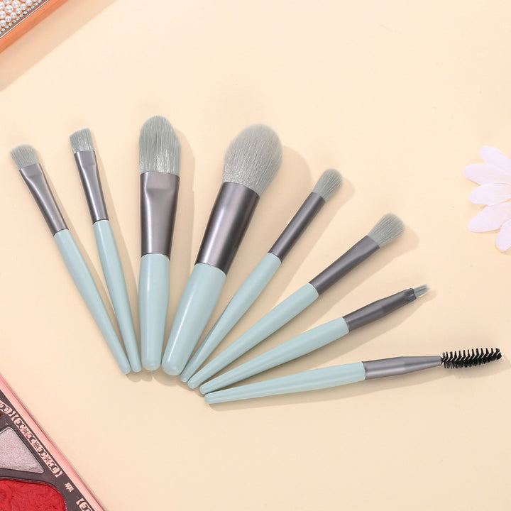 ✨ 8-Piece Makeup Brush Set — Face & Eye Essentials 💄