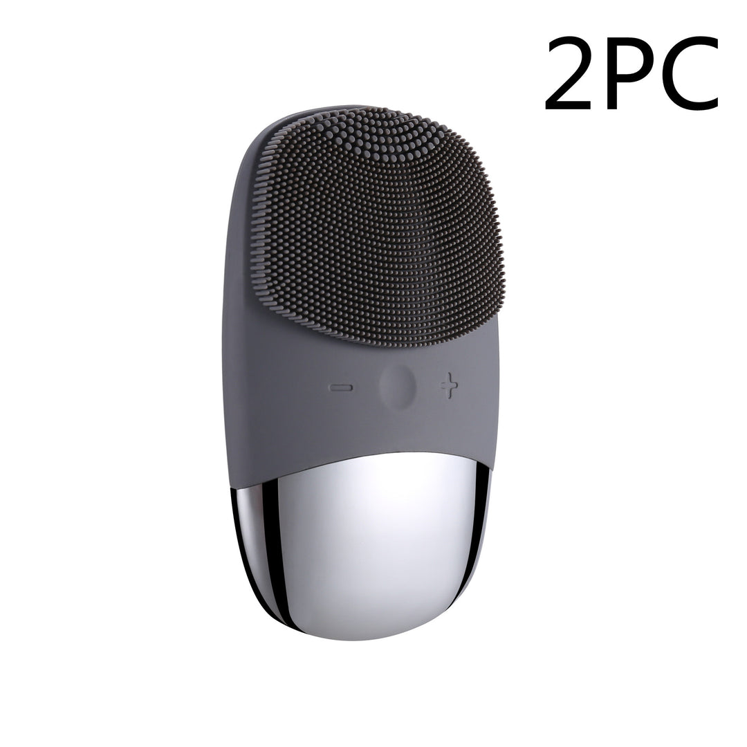 🧼💗 Mini Silicone Electric Face Cleansing Brush | Sonic Facial Cleanser & Skin Massager