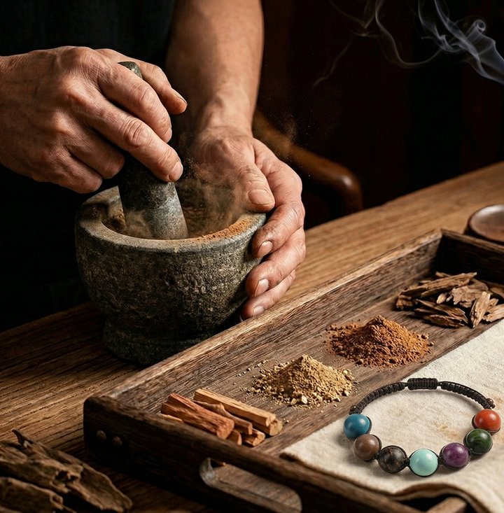 Chinese Herbal Bead Bracelet – Traditional Aromatherapy Wellness Bracelet