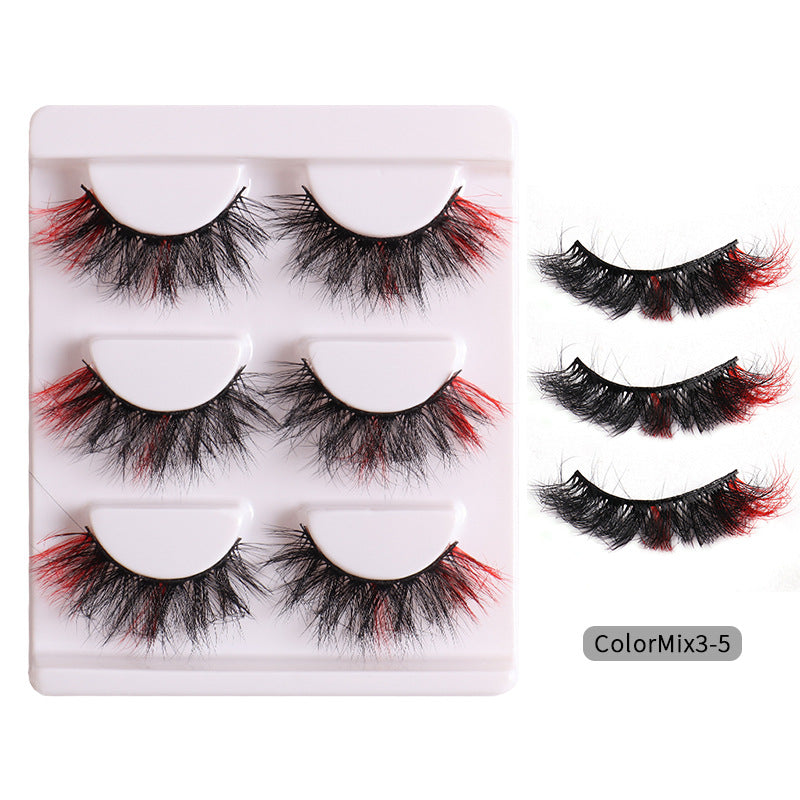 👁️✨ Fashion High Color Fried Curly Eyelashes – Thick Fluffy Faux Mink Lashes