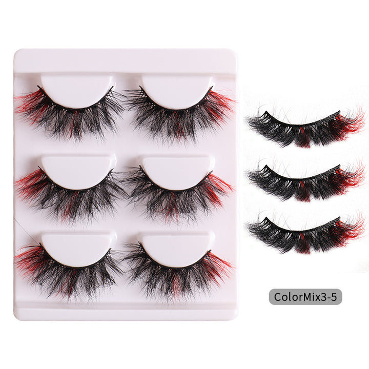 👁️✨ Fashion High Color Fried Curly Eyelashes – Thick Fluffy Faux Mink Lashes