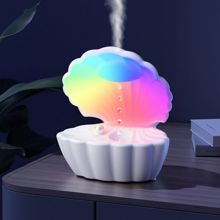 🐚✨ Creative Shell Anti-Gravity Atmosphere Humidifier | Bluetooth Speaker & Colorful Night Light