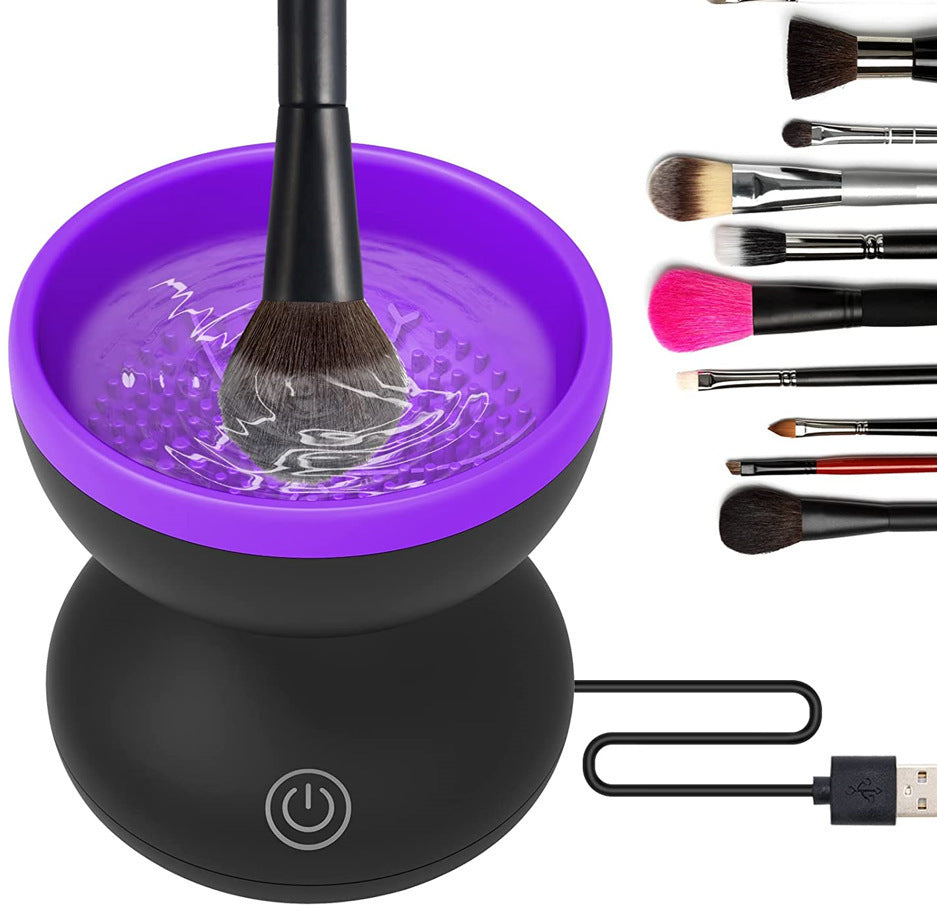 ✨ Portable Electric Makeup Brush Cleaner — USB Automatic Cleaning Tool 💄🧼⚡