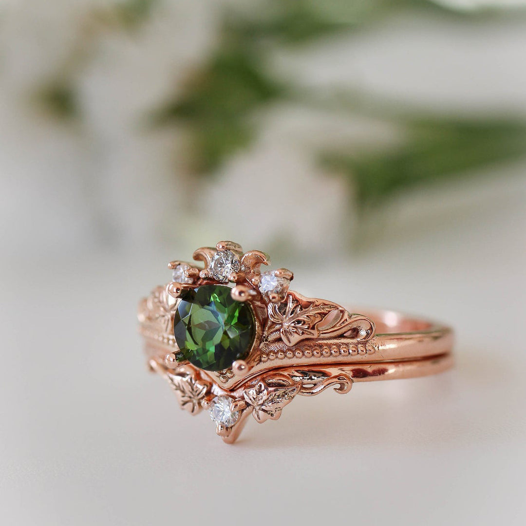 Women’s Rose Gold Plated Engagement Ring – European & American Diamond-Encrusted Design