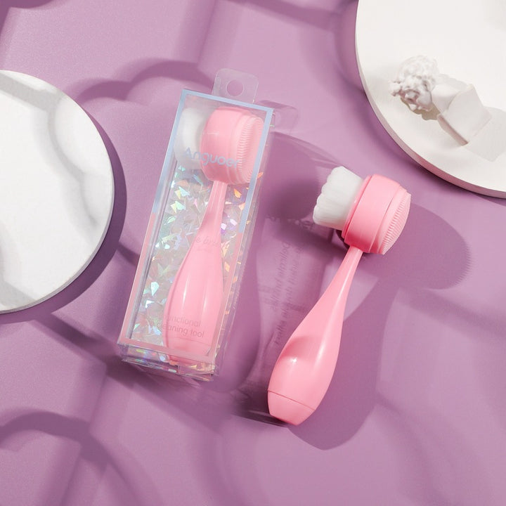 🧼💗 Face Brush | ABS + Silicone + Microfiber Deep Cleansing Tool