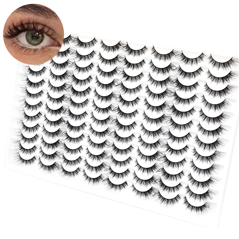 👁️✨ 3D False Eyelashes – Multi-Layered, Realistic, Soft & Comfortable Lashes