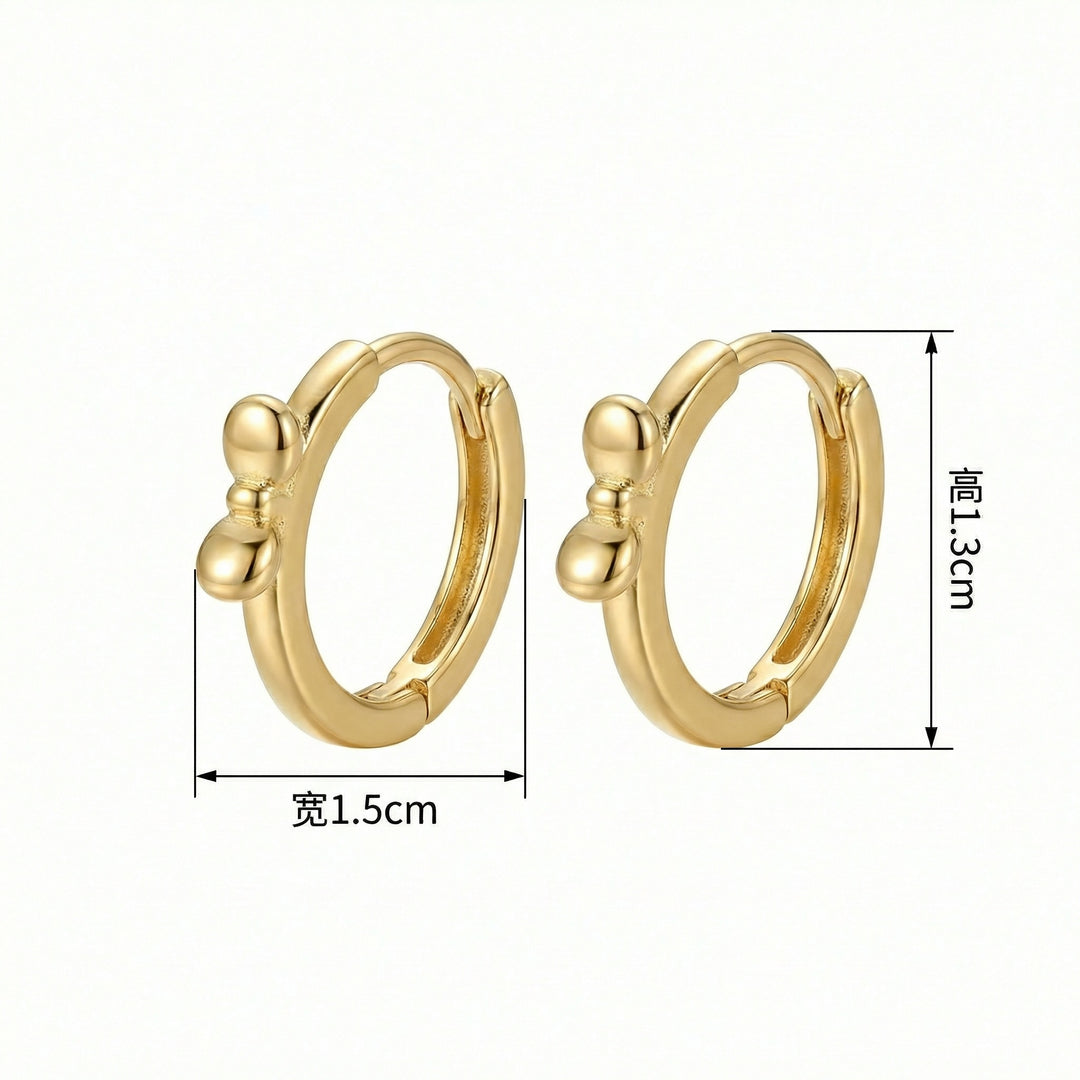 ✨ 925 Sterling Silver Bowknot Huggie Hoop Earrings – Dainty Everyday Loops ✨