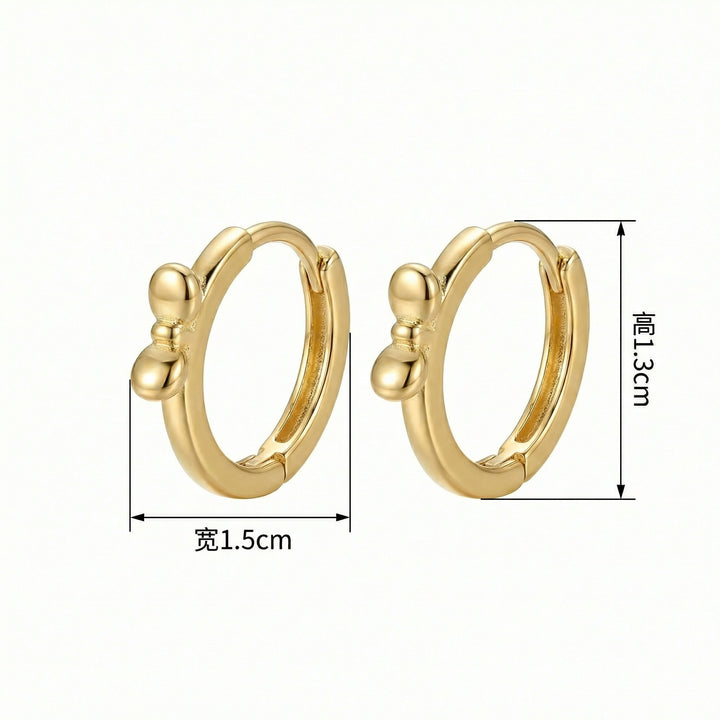 ✨ 925 Sterling Silver Bowknot Huggie Hoop Earrings – Dainty Everyday Loops ✨