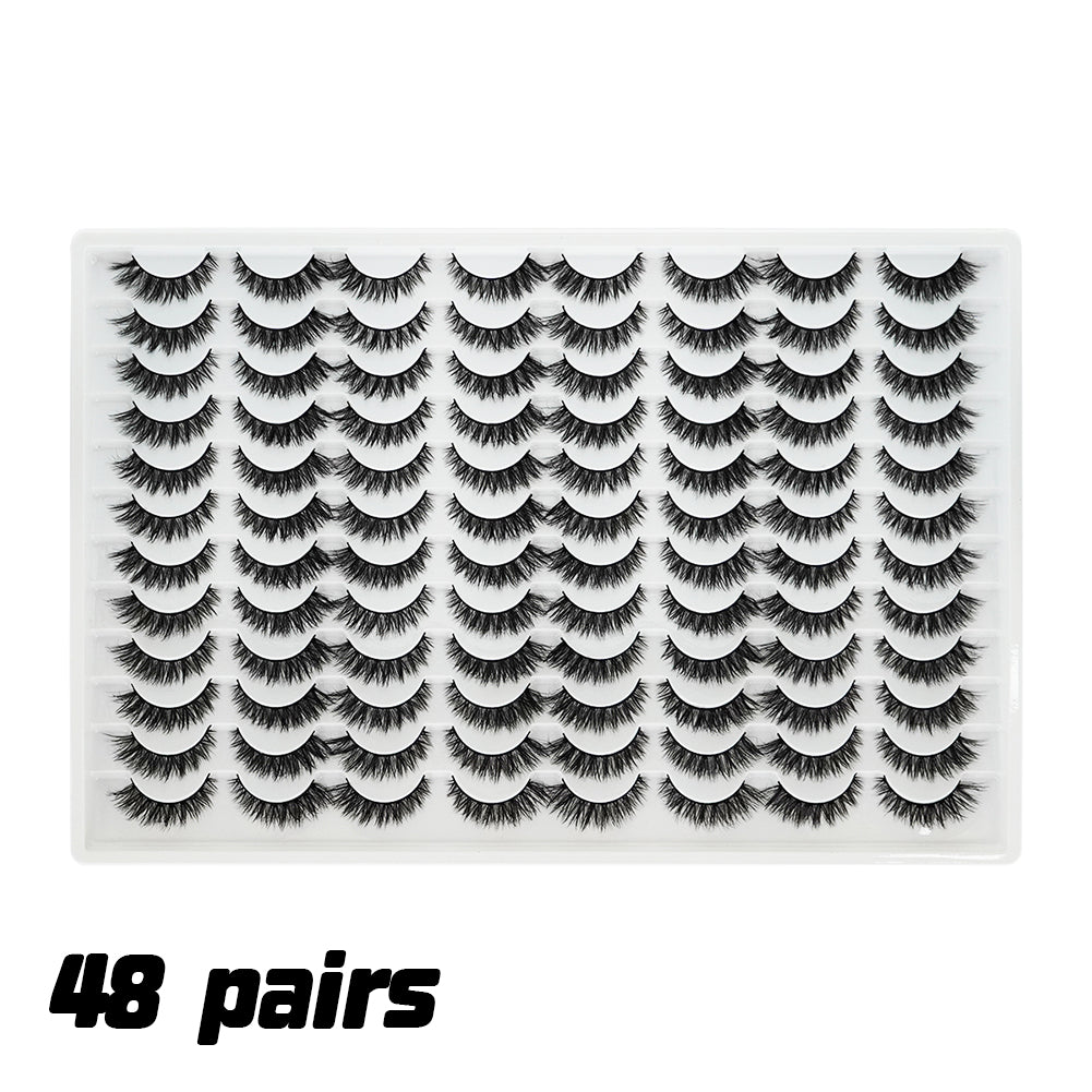 👁️✨ 3D False Eyelashes – Multi-Layered, Realistic, Soft & Comfortable