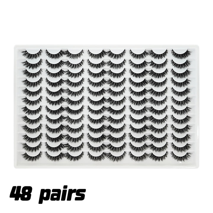 👁️✨ 3D False Eyelashes – Multi-Layered, Realistic, Soft & Comfortable