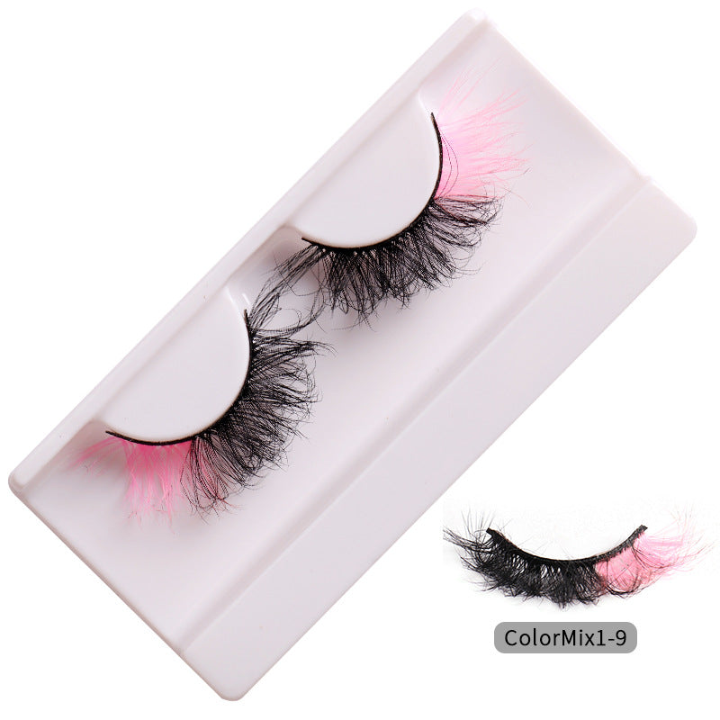 👁️✨ Fashion High Color Fried Curly Eyelashes – Thick Fluffy Faux Mink Lashes