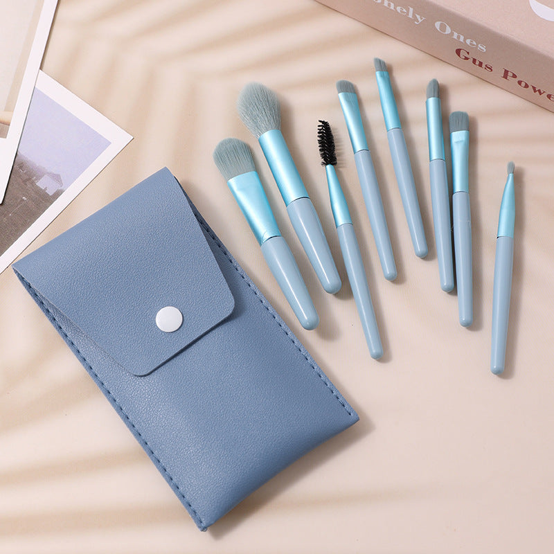 ✨ 8-Piece Macaron Mini Makeup Brush Set — cute, compact & flawless 💄🍬