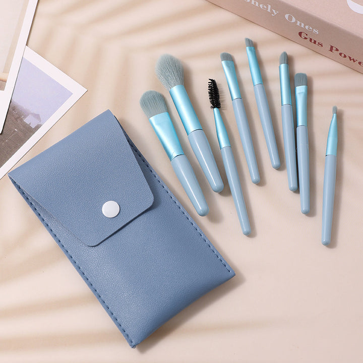 ✨ 8-Piece Macaron Mini Makeup Brush Set — cute, compact & flawless 💄🍬