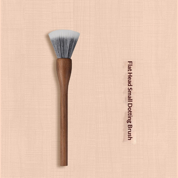✨ H Set Vintage Black Walnut Makeup Brush Set — 24-Piece Luxury Kit 💄🌿