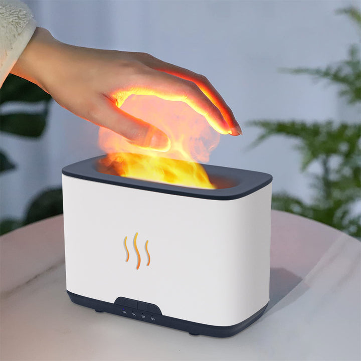 🔥💧 Flame Aromatherapy Humidifier | Large Capacity Desktop Ultrasonic Diffuser ✨