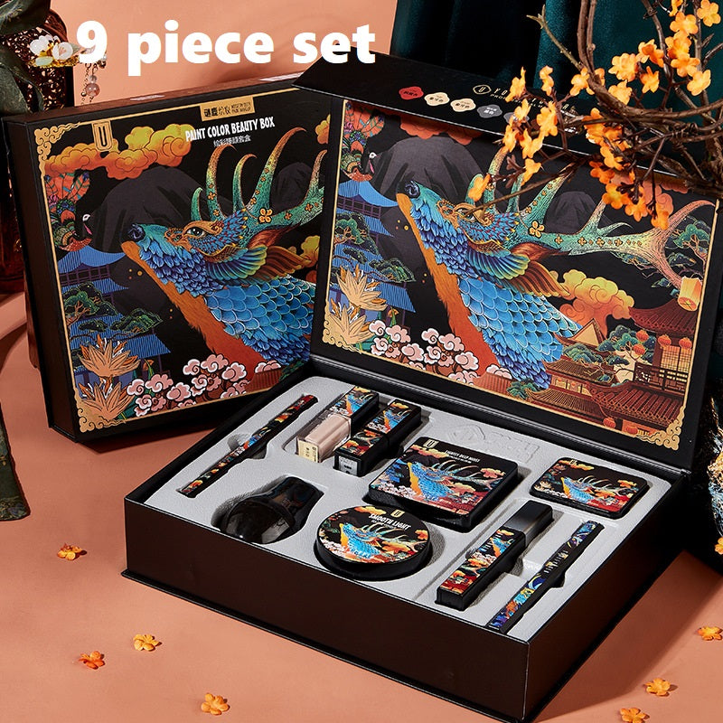 🦌💄 Elk Makeup 9-Piece Set | BB Cream, Lipstick & Full Face Kit ✨