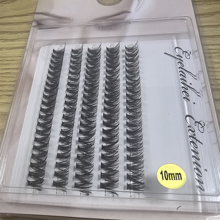 👁️✨ 5 Rows of 40D Cluster Segmented Lashes – DIY Lash Extension Set