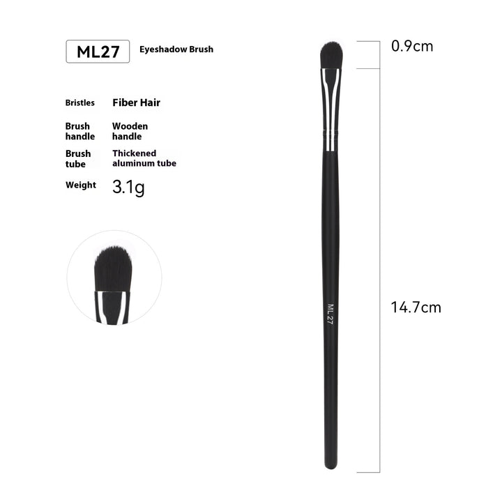🖌️ 32-Piece Professional Makeup Brush Set – Wooden Handle Brushes with Leather Storage Bag 💄✨