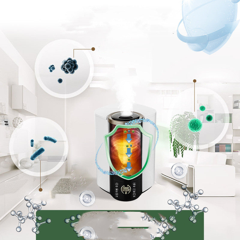 🌪️💧 4.5L Tornado Visual Fog Humidifier | Colorful Atmosphere Lamp 🌈✨