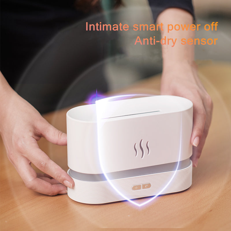 🔥💧 180ML Flame Aroma Diffuser | USB Ultrasonic Essential Oil Humidifier 🌿✨
