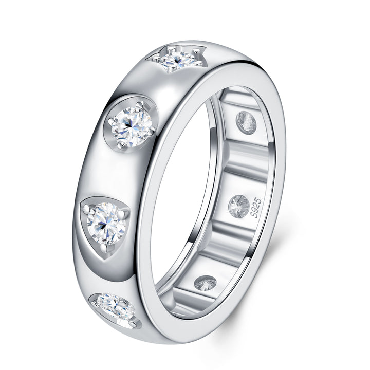 💍 0.1-Carat Morganite Minimalist Ring for Women – Platinum-Plated S925 Silver (5.6g, Sizes 5–9) 💍
