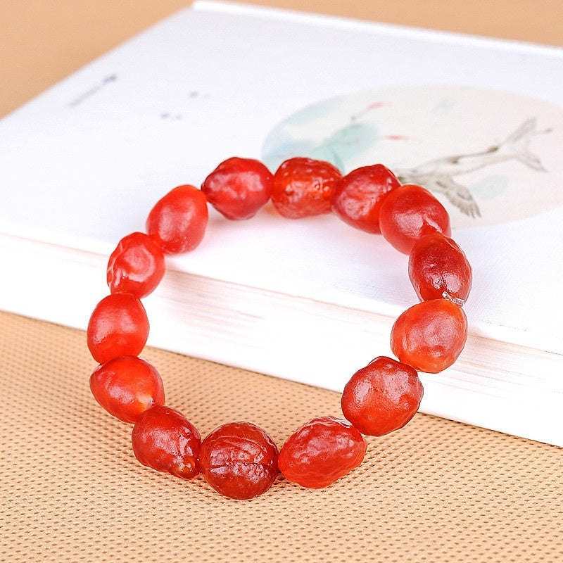 Colorful Agate Rough Stone Bracelet