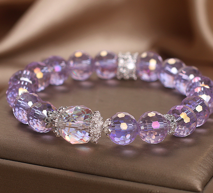 Women’s Austrian Amethyst Crystal Bracelet – Light Luxury Original Design