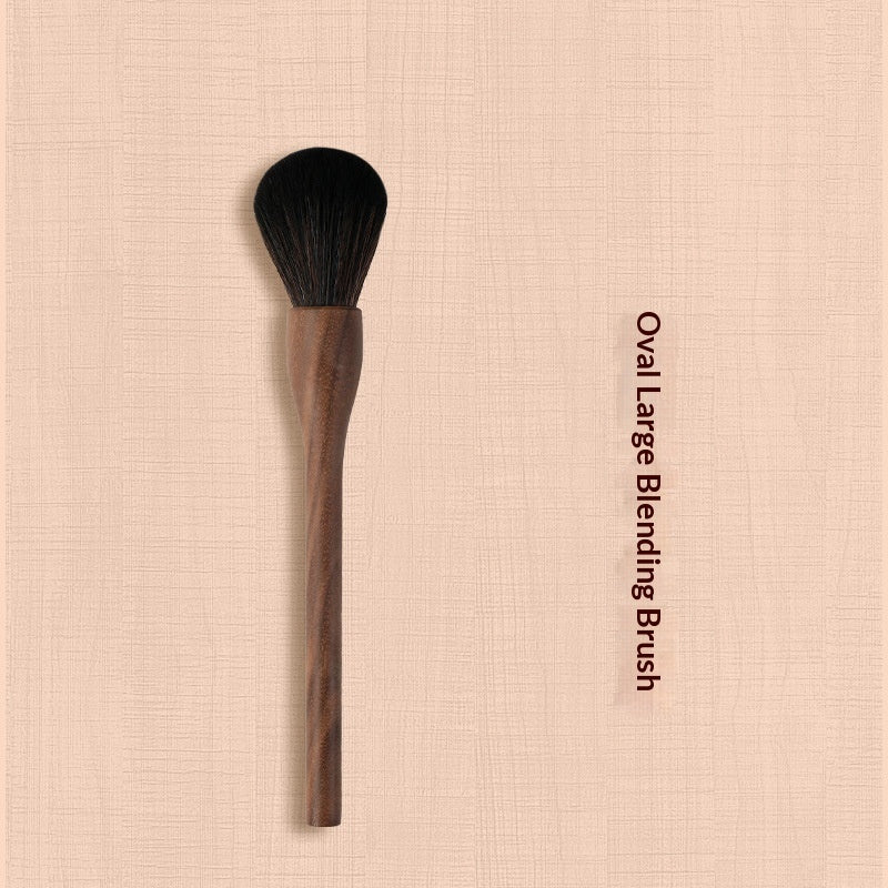 ✨ H Set Vintage Black Walnut Makeup Brush Set — 24-Piece Luxury Kit 💄🌿