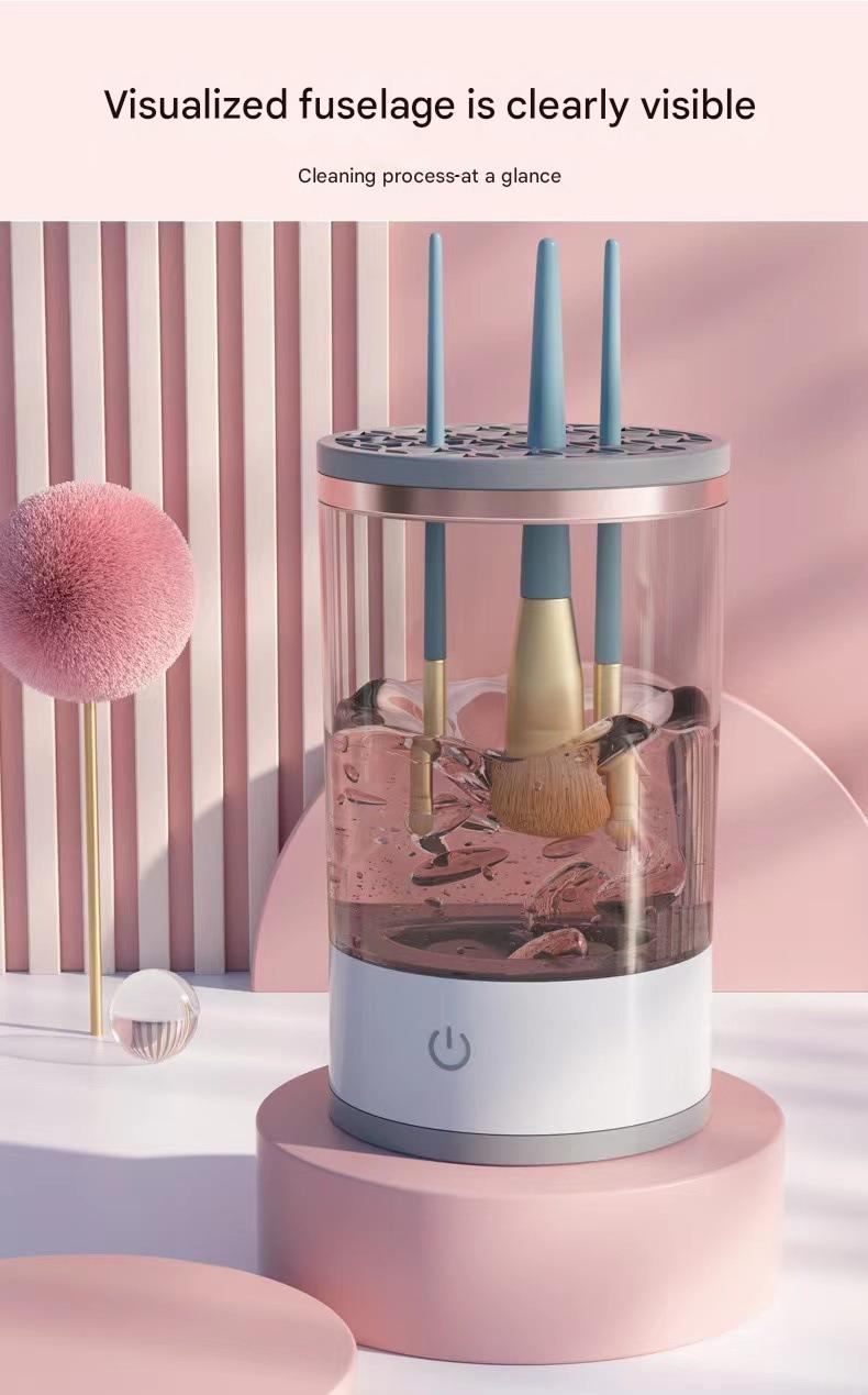 ✨ ABS Plastic Electric Makeup Brush Cleaner — Professional Beauty Tool 💄🧼⚡