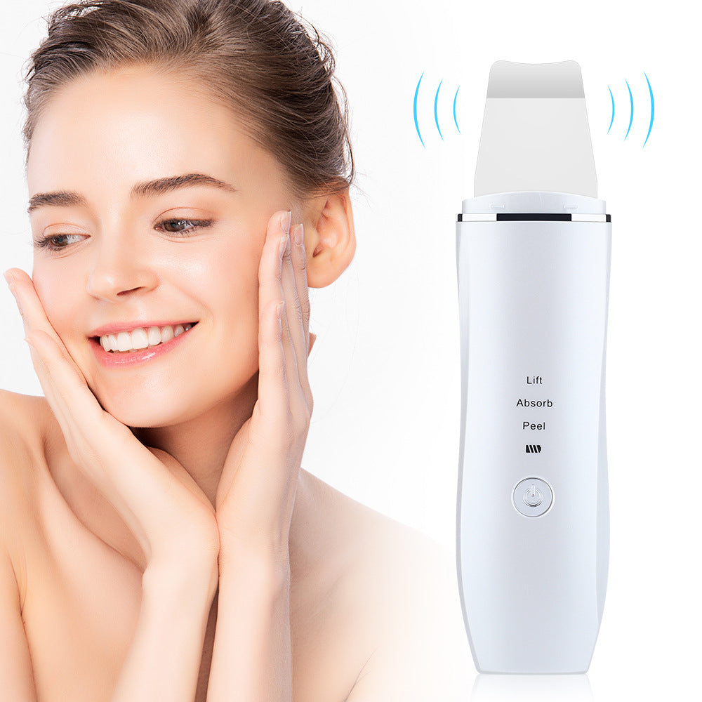 💖🌀 Ultrasonic Skin Spatula | Facial Pore & Blackhead Deep Cleansing Beauty Device
