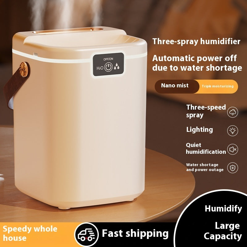 💧🌙 Large Spray Volume Household Humidifier | Bedroom Air Moisturizer with Ambient Light ✨