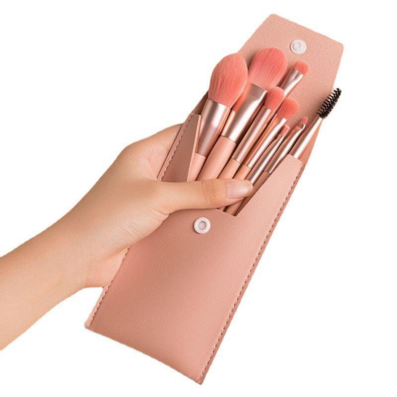 ✨ Beauty Tools 8-Piece Mini Makeup Brush Set — Portable Travel Kit 💄