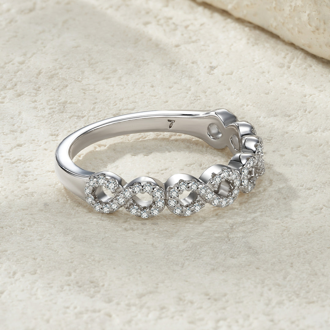 💍 0.3-Carat Morganite Minimalist Ring for Women – Platinum-Plated S925 Silver (3.2g, Sizes 5–9) 💍
