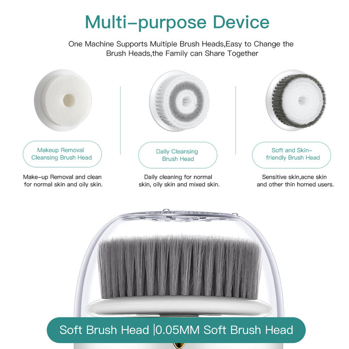 💖🧼 Multifunctional Face Washing Instrument | Electric Rotating Deep Cleansing Device