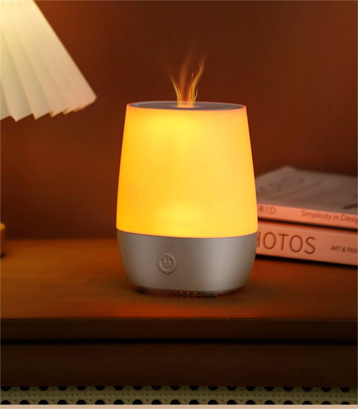 🔥💧 Creative Flame Aromatherapy Humidifier | USB Mini LED “Fire Effect” Diffuser
