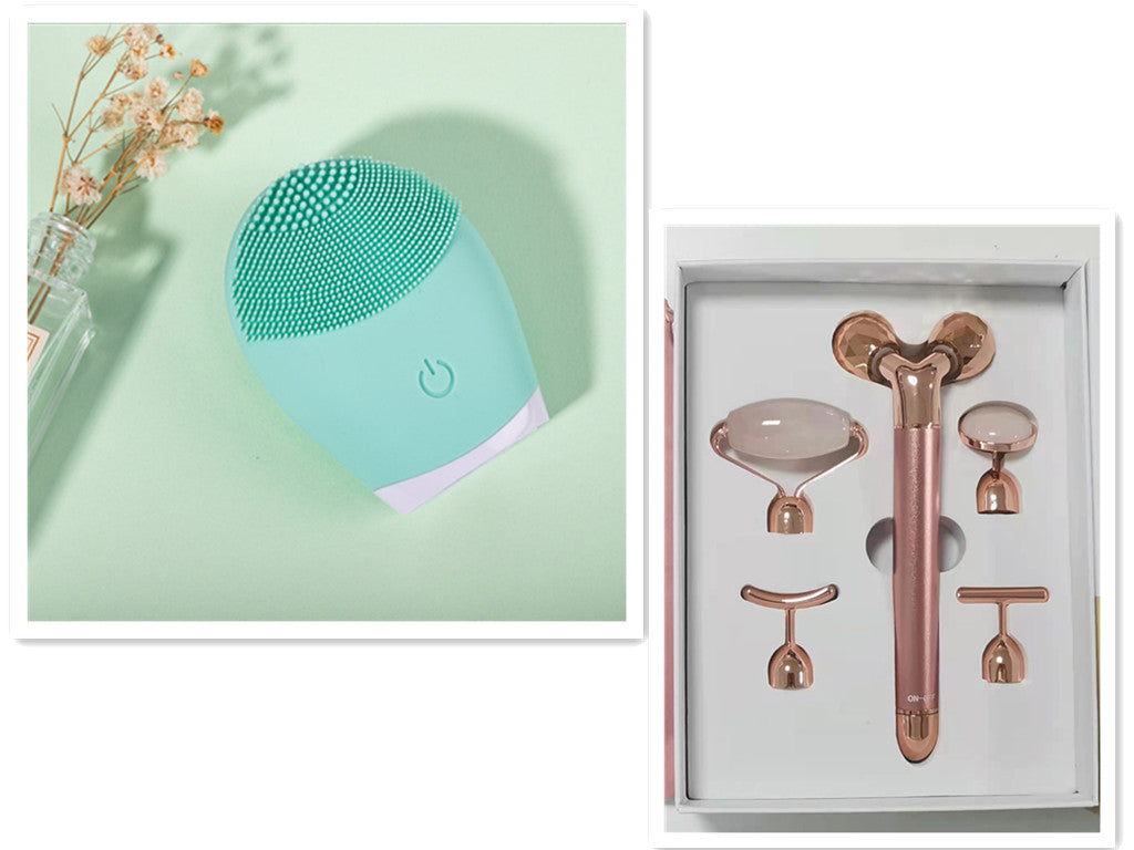 💖🧼 Electric Ultrasonic Silicone Facial Cleanser | Deep Cleansing & Oil Control Device