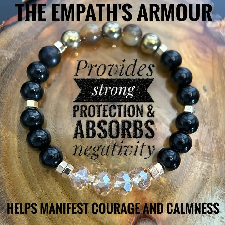 Multi-Element Tiger Eye & Obsidian Crystal Bracelet – Gold Accented Unisex Jewelry
