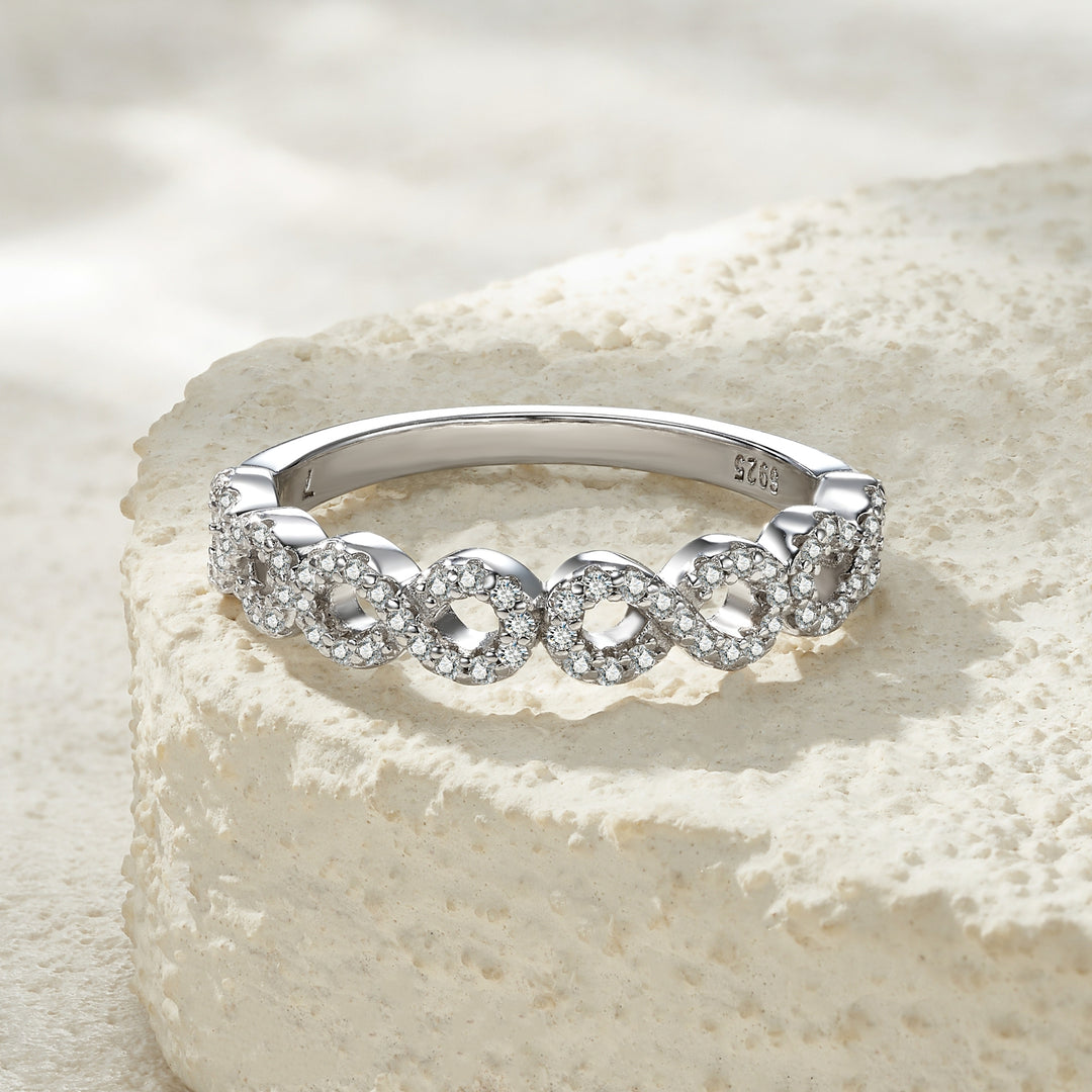 💍 0.3-Carat Morganite Minimalist Ring for Women – Platinum-Plated S925 Silver (3.2g, Sizes 5–9) 💍