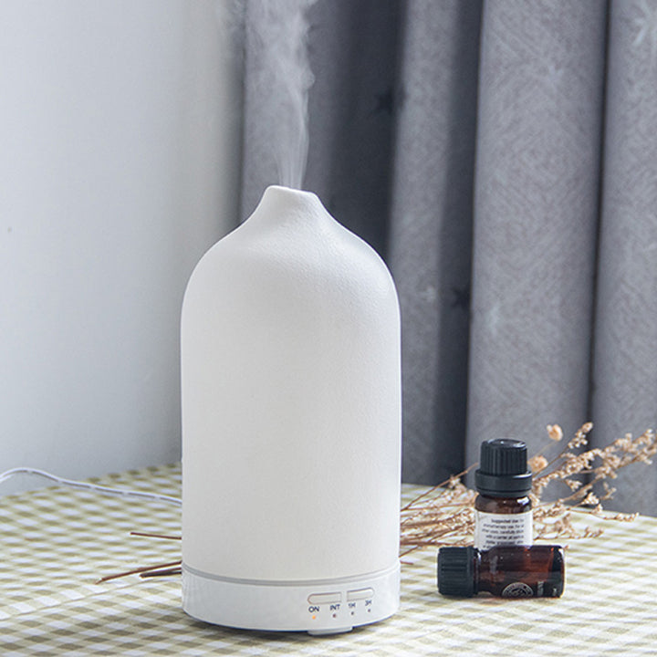 🌸💧 5 Colors Ceramic Aroma Diffuser | Ultrasonic Humidifier 🌿✨