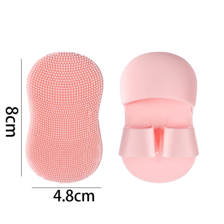 🧼💖 2PC Silicone Face Scrubber Set | Mini Facial Brush Exfoliating Finger Pads