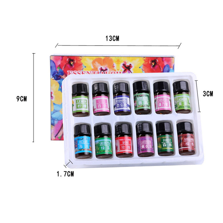 ✨ Water-Soluble Humidifier Aromatherapy Essential Oils Set — 12 × 3ml 🌿💧