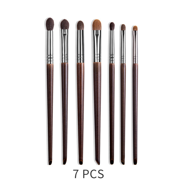 ✨ Natural Makeup Brush Set — 24-Piece Goat Hair Eyeshadow & Face Brushes 💄🌿