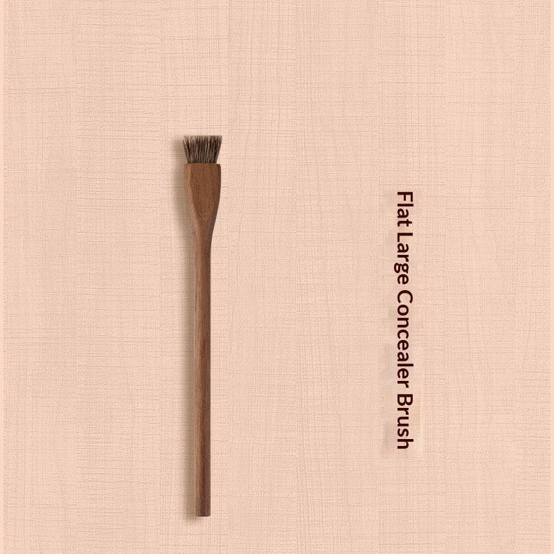 ✨ H Set Vintage Black Walnut Makeup Brush Set — 24-Piece Luxury Kit 💄🌿