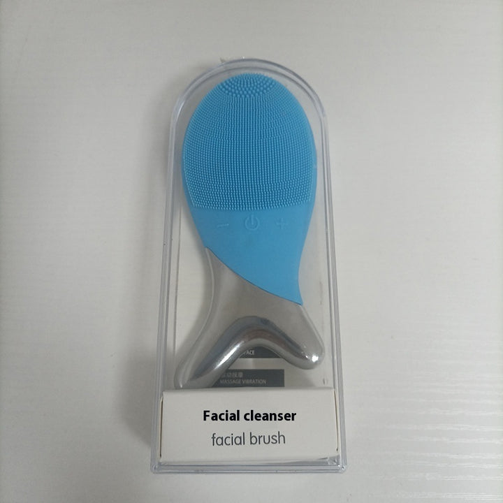 💖🌀 Silicone Gel Cleansing System | Electric Facial Cleaning & Vibration Massager