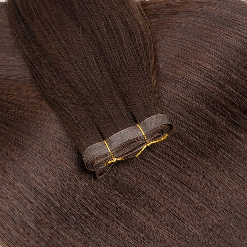 Invisible PU Tape-In Extensions – Real Human Hair, Seamless & Lightweight, Injected Tape with Full Ends
