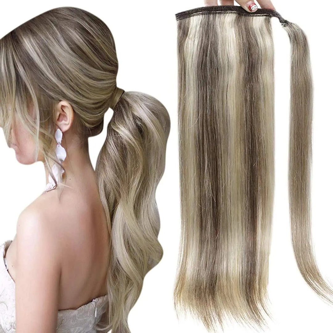 Remy Human Hair Clip-In Ponytail Extension – 70g/80g for White Women